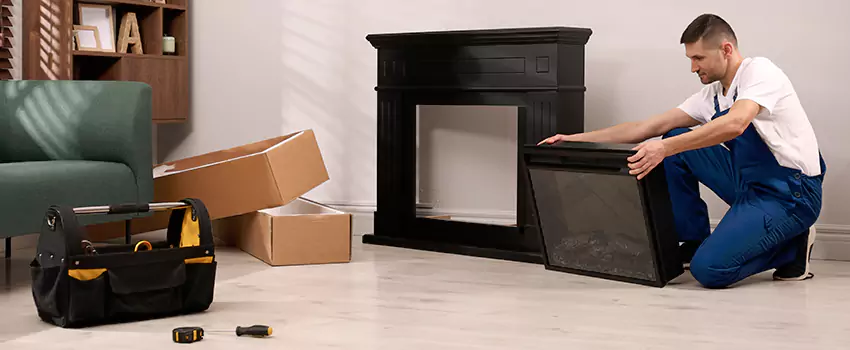 Old Rusted Metal Fireplace Repair And Replacement in Bismarck, ND